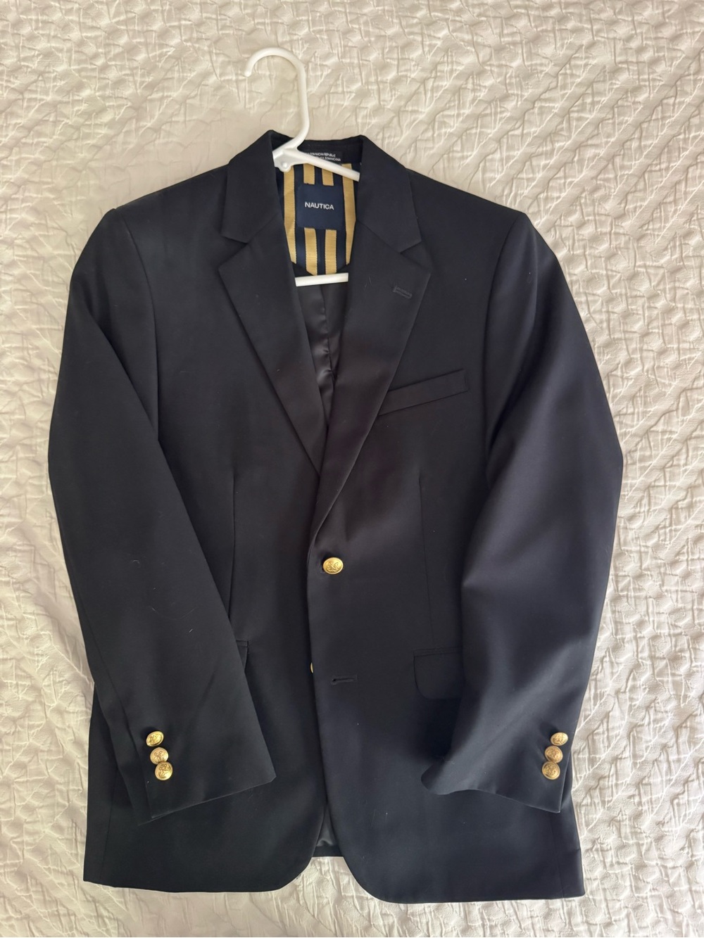 Nautica Black Blazer with Gold Buttons